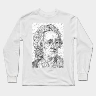 JOHN LOCKE pencil portrait .1 Long Sleeve T-Shirt